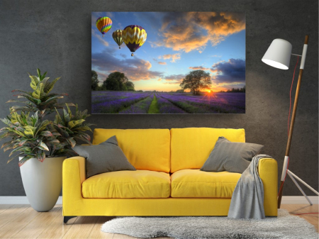 Tablouri Canvas cu peisaje - Tablou Canvas - Baloane si lavanda