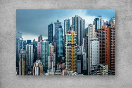 Tablou Canvas - Blocurile din Hong Kong [1]