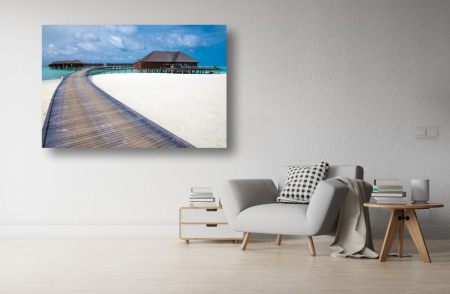 Tablouri Canvas cu peisaje - Tablou Canvas - Bungalouri in maldive