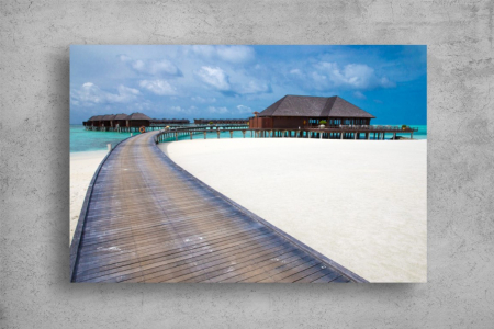 Tablou Canvas - Bungalouri in maldive [1]