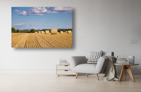Tablouri Canvas cu peisaje - Tablou Canvas - Campul de cereale recoltat