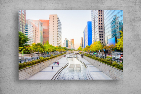 Tablou Canvas - Canal din Seul [1]