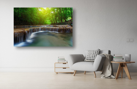 Tablouri Canvas cu peisaje - Tablou Canvas - Cascada din inima padurii