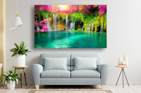 Tablouri Canvas cu peisaje - Tablou Canvas - Cascada din lacul Plitvice