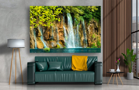 Tablouri Canvas cu peisaje - Tablou Canvas - Cascada din munte
