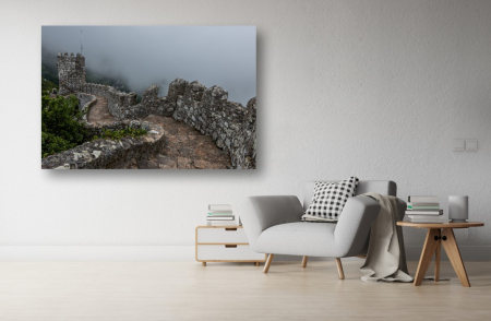Tablouri Canvas cu peisaje - Tablou Canvas - Castelul din ceata