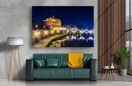Tablouri Canvas Urbane - Tablou Canvas - Castelul Santangelo din Roma