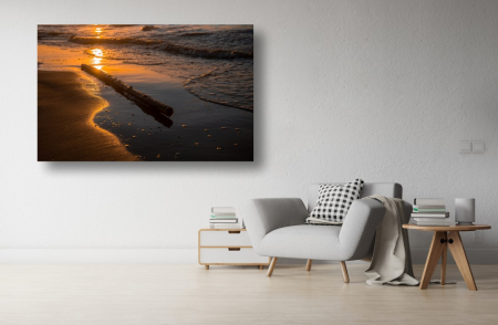 Tablouri Canvas cu peisaje - Tablou Canvas - Cerul si malul marii la apus