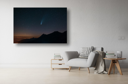 Tablouri Canvas cu peisaje - Tablou Canvas - Cometa Neowise printre stele