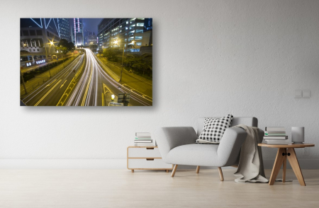 Tablouri Canvas Urbane - Tablou Canvas - Cu viteza luminii prin oras