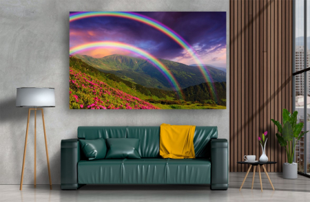 Tablouri Canvas cu peisaje - Tablou Canvas - Curcubeul dublu