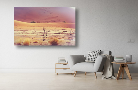 Tablouri Canvas cu peisaje - Tablou Canvas - Desertul si copacii