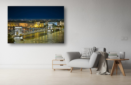 Tablouri Canvas Urbane - Tablou Canvas - Dunarea noaptea