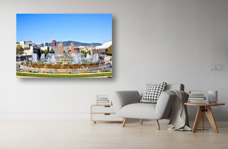 Tablouri Canvas Urbane - Tablou Canvas - Fantana magica din Barcelona