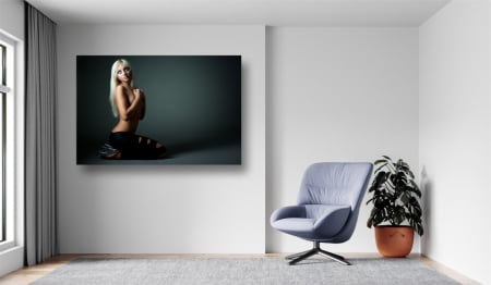 Produse - Tablou Canvas - Femeie blonda sexy