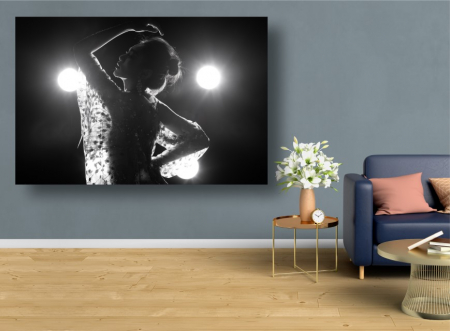 Tablouri Canvas Sexy - Tablou Canvas - Femeie in lumina fum