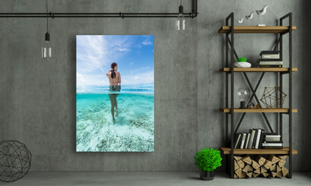 Tablouri canvas - Portrete Artistice - Tablou Canvas - Femeie nud in apa