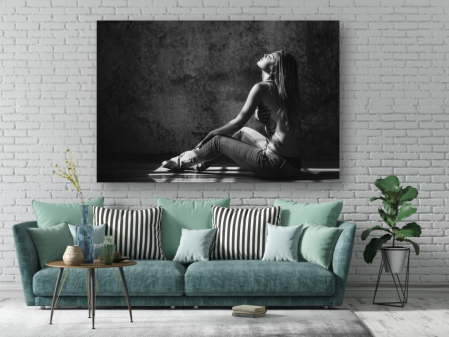 Tablouri Canvas Sexy - Tablou Canvas - Femeie sexy cu tatuaj