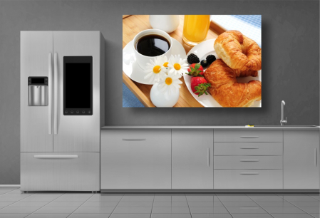 Tablou Canvas Food - Cafea si croasante [1]