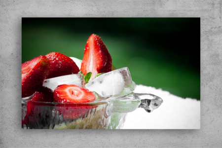 Tablouri Canvas Food - Tablou Canvas Food - Capsuni inghetate