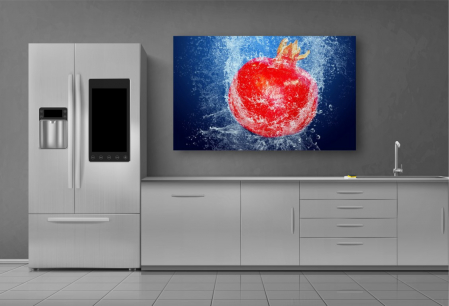 Tablou Canvas Food - Cireasa in apa [1]