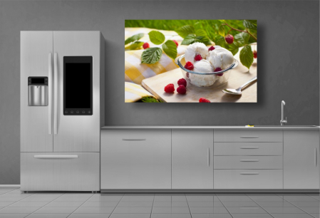 Tablou Canvas Food - Inghetata si mure [1]