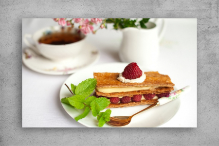 Tablouri Canvas Food - Tablou Canvas Food - Prajitura cu capsuni