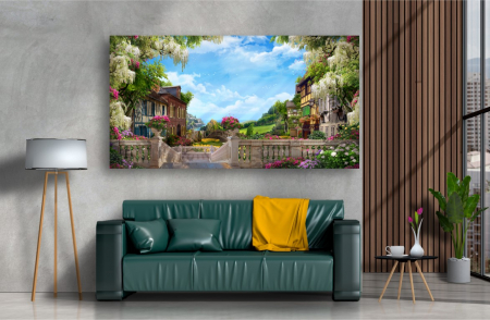 Tablouri Canvas cu peisaje - Tablou Canvas - Gradina din oras