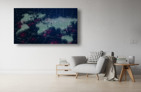 Tablouri Canvas - Abstract - Tablou Canvas - Harta digitala a lumii