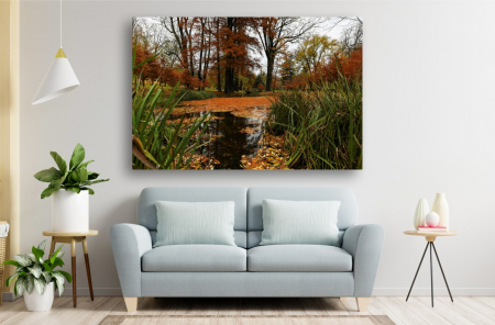 Tablouri Canvas cu peisaje - Tablou Canvas - Lacul din parc