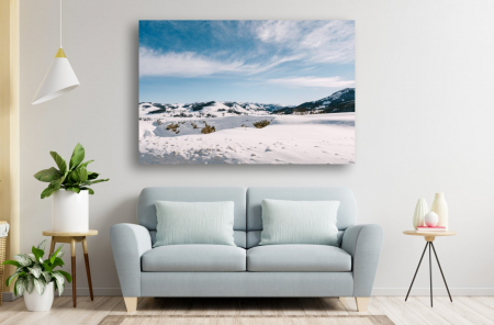 Tablouri Canvas cu peisaje - Tablou Canvas - Muntele insorit acoperit de zapada