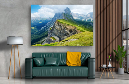 Tablouri Canvas cu peisaje - Tablou Canvas - Muntele Seceda Italia