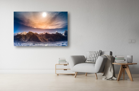 Tablouri Canvas cu peisaje - Tablou Canvas - Muntele si cerul la apus