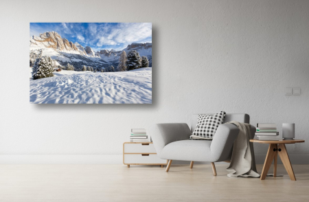 Tablouri Canvas cu peisaje - Tablou Canvas - Muntii Dolomiti acoperiti de zapada