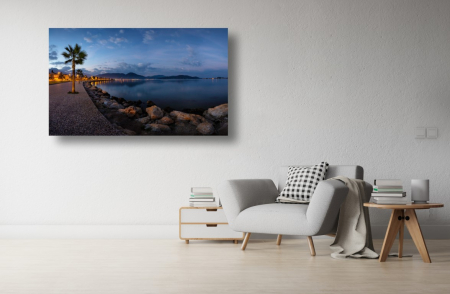 Tablouri Canvas cu peisaje - Tablou Canvas - Palmieri la malul lacului