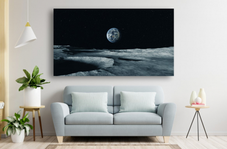 Tablouri Canvas - Abstract - Tablou Canvas - Pamantul vazut de pe luna