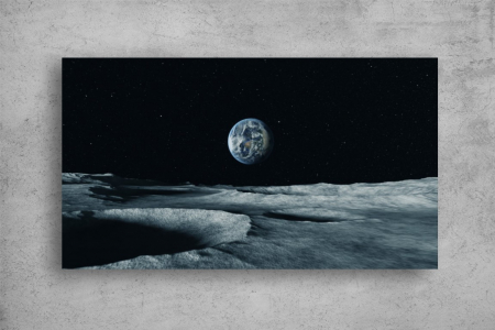Tablou Canvas - Pamantul vazut de pe luna [1]