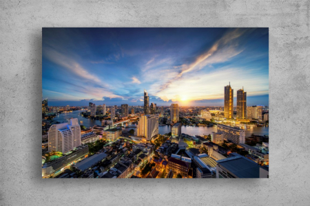 Tablou Canvas - Panorama din Bangkok [1]