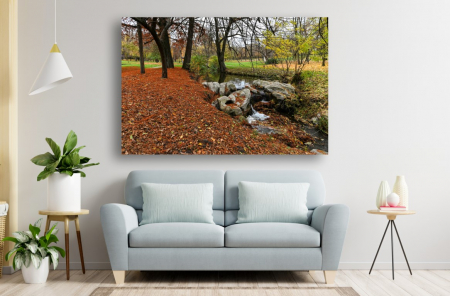 Tablouri Canvas cu peisaje - Tablou Canvas - Paraul dintre copaci in parc