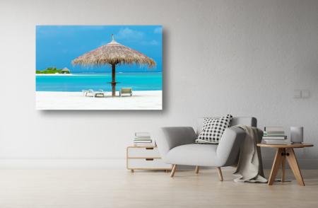 Tablouri Canvas cu peisaje - Tablou Canvas - Pe plaja in Maldive