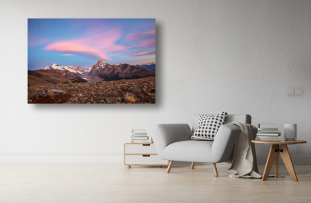 Tablouri Canvas cu peisaje - Tablou Canvas - Peisaj cu munti si zapada