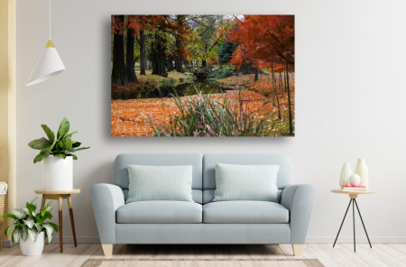 Tablouri Canvas cu peisaje - Tablou Canvas - Peisaj de toamna in Parcul Romanescu