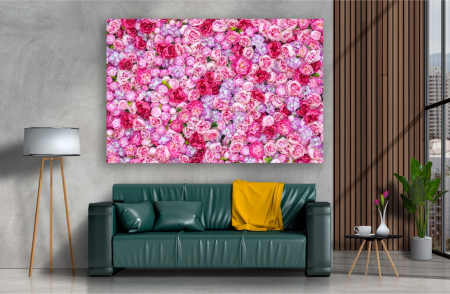 Tablouri Canvas Flori - Tablou Canvas - Peretele de flori