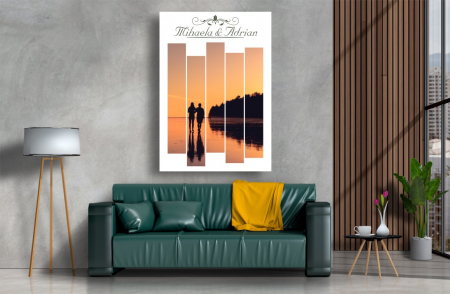 Tablou Canvas Personalizat - Cuplu (1 fotografie, orientare portret) [1]