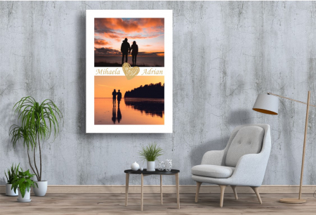 Tablou Canvas Personalizat - Cuplu (2 fotografii) [1]
