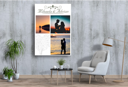 Tablou Canvas Personalizat - Cuplu (3 fotografii) [1]