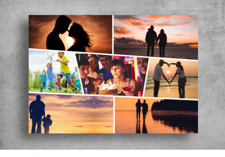 Modele Indragostiti - Tablou Canvas Personalizat - Cuplu (7 fotografii)