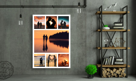 Tablou Canvas Personalizat - Cuplu (7 fotografii, orientare portret) [1]