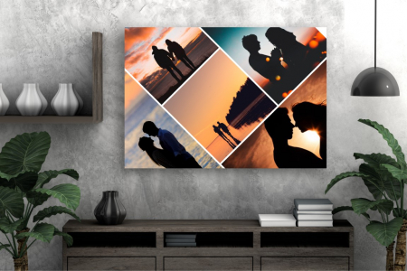 Tablou Canvas Personalizat - Cuplu (colaj 5 fotografii) [1]