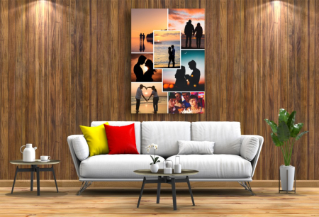 Tablou Canvas Personalizat - Cuplu (colaj 7 fotografii) [1]